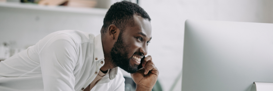 Entrepreneur on the phone 
